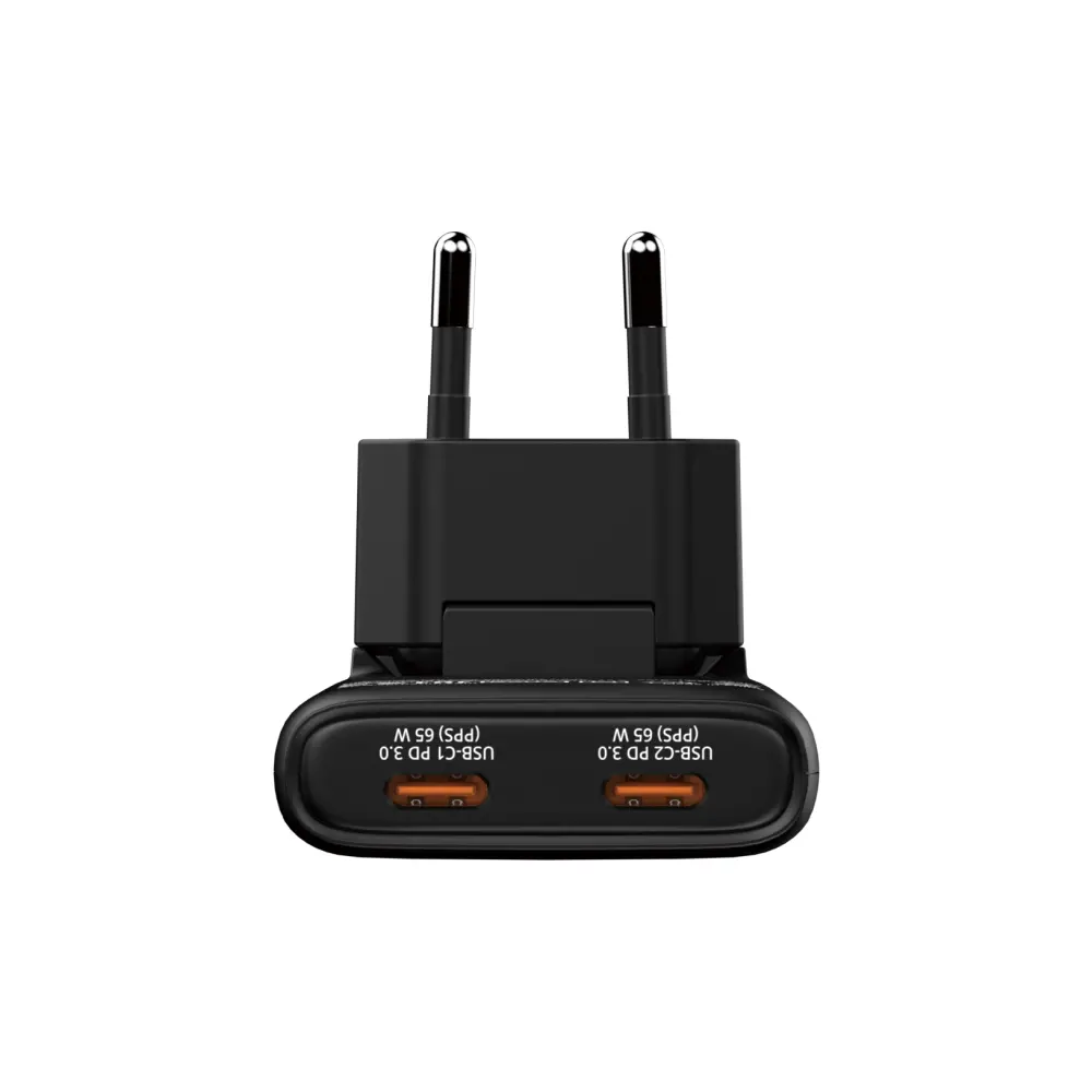 Зарядно устройство, Verbatim Fold 'n' Go GaN Charger 65W EU plug Black - image 7
