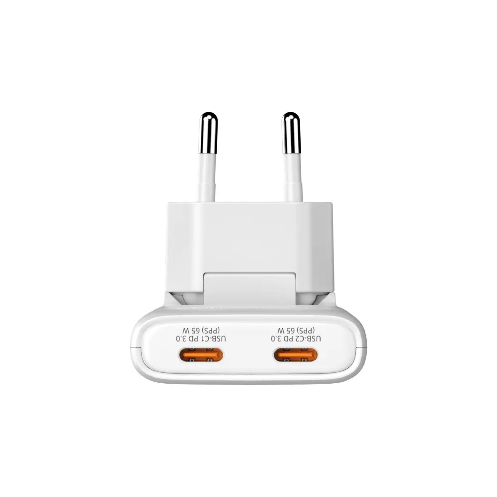 Зарядно устройство, Verbatim Fold 'n' Go GaN Charger 65W EU plug White - image 7