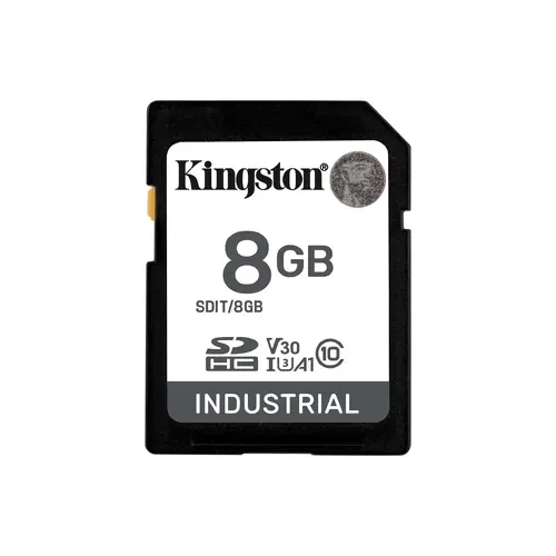 Карта памет Kingston 8GB SDHC Industrial C10, UHS-I, U3, V30, A1