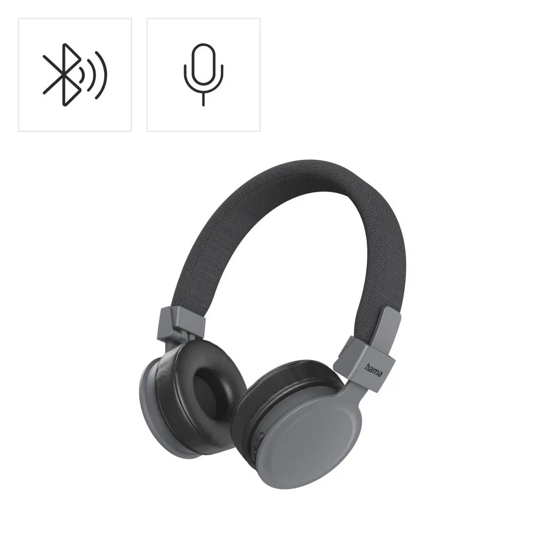 HAMA Слушалки с микрофон "Freedom Lit III" Bluetooth, On-Ear, черни - image 9