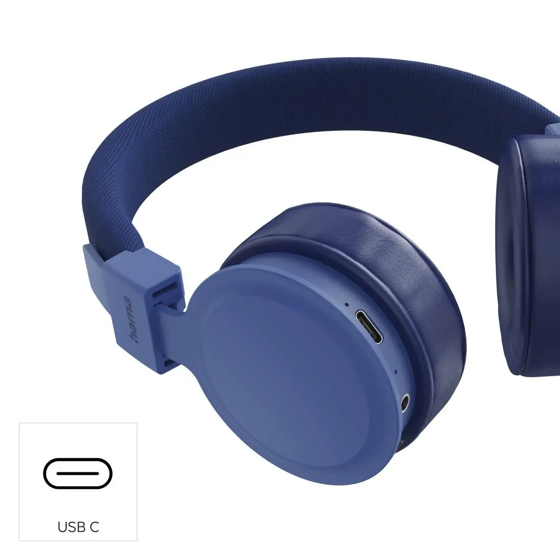 HAMA Слушалки с микрофон "Freedom Lit III" Bluetooth, On-Ear, син - image 12