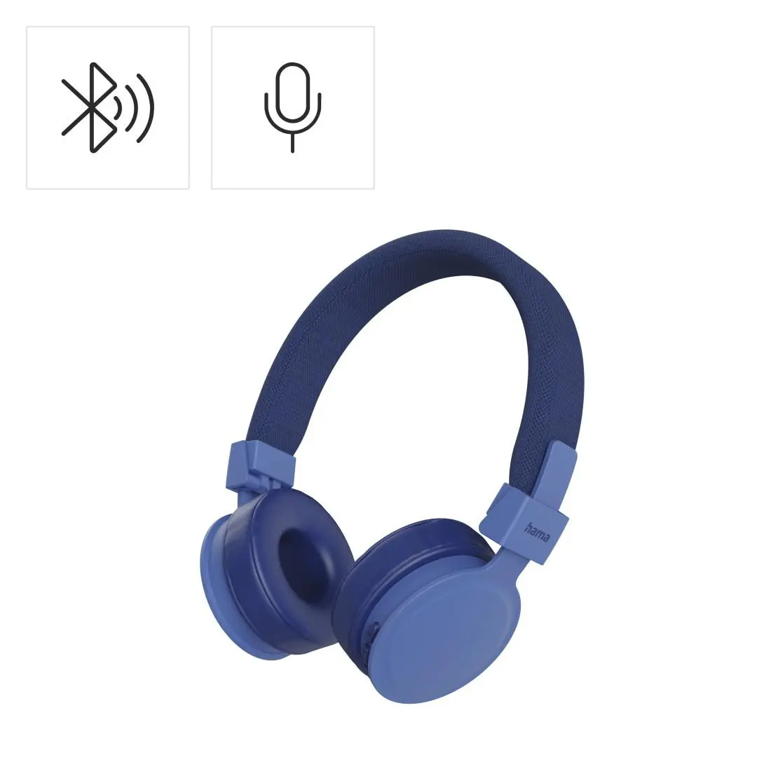 HAMA Слушалки с микрофон "Freedom Lit III" Bluetooth, On-Ear, син - image 9