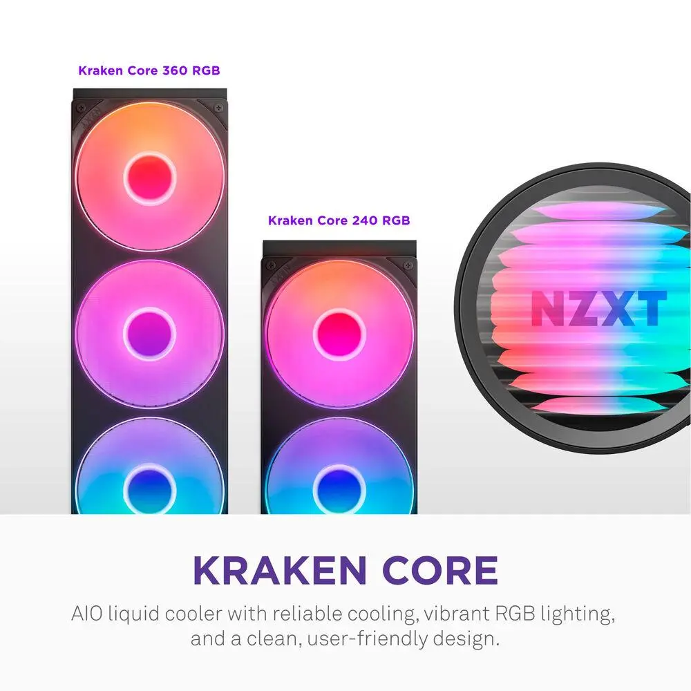Охладител за процесор NZXT Kraken Core 240 RGB - image 1