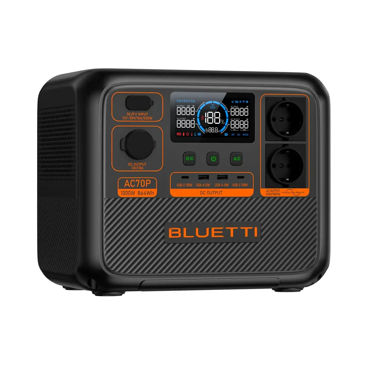 Bluetti Преносима електростанция Portable Power Station AC70P - Premium 80 - image 1