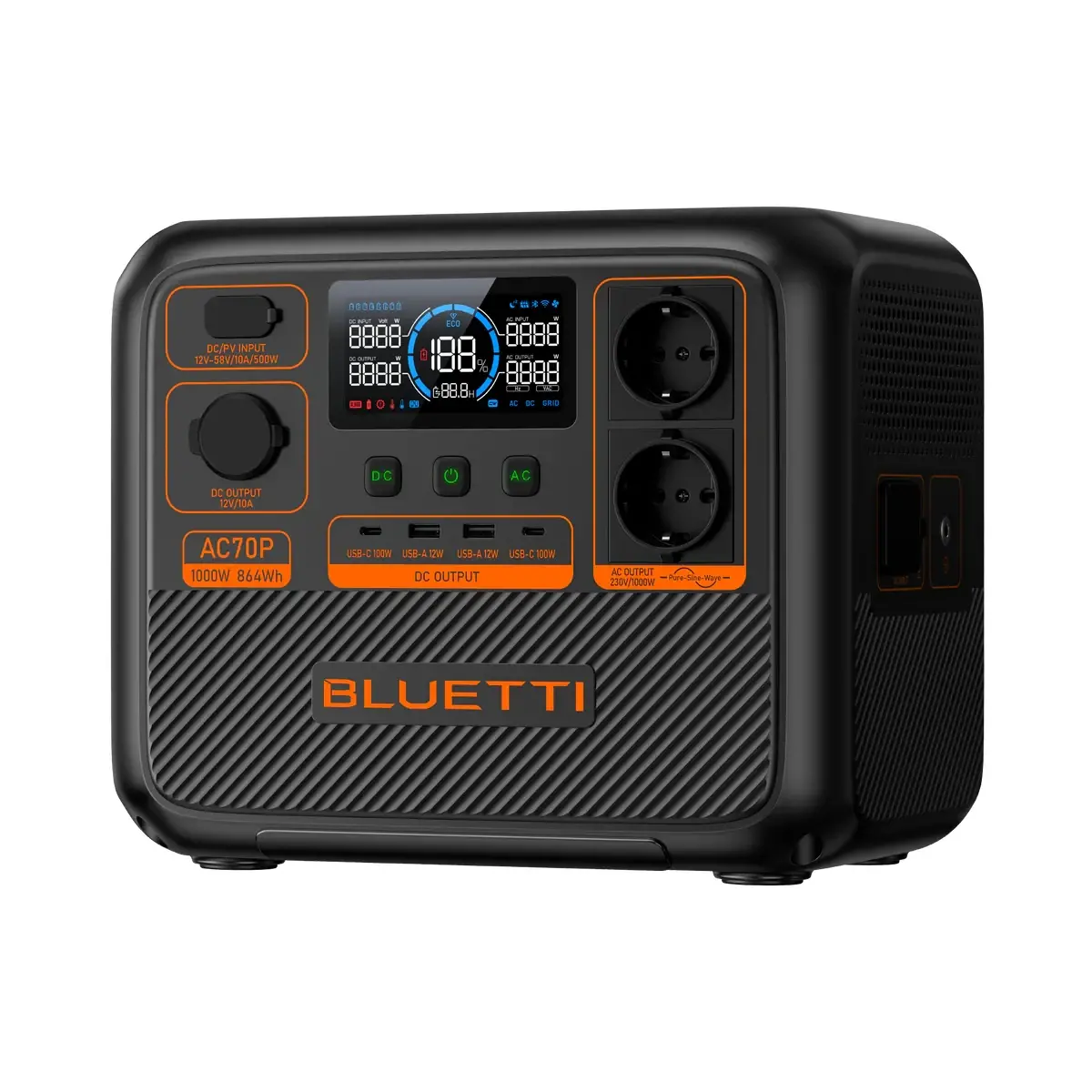 Bluetti Преносима електростанция Portable Power Station AC70P - Premium 80 - image 2