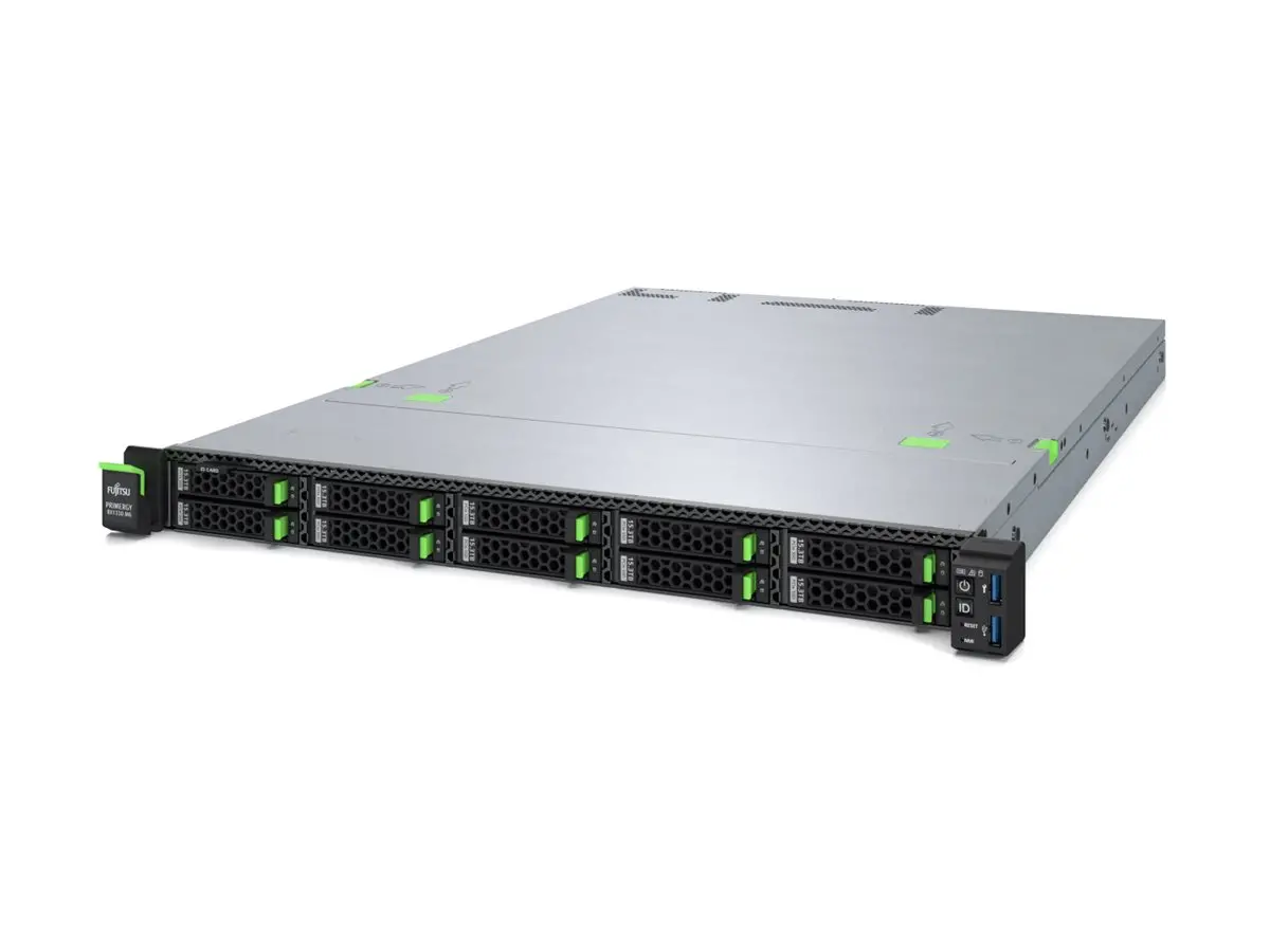 FUJITSU RX1330 M6 Xeon 6353P 8C/16T 2.70 GHz 1x32GB DDR5-4800 2Rx8 8x2.5inch 2x1Gb + 1Gb iRMC adv. eLCM TPM 2.0 2x500W RPS Rack kit - image 1