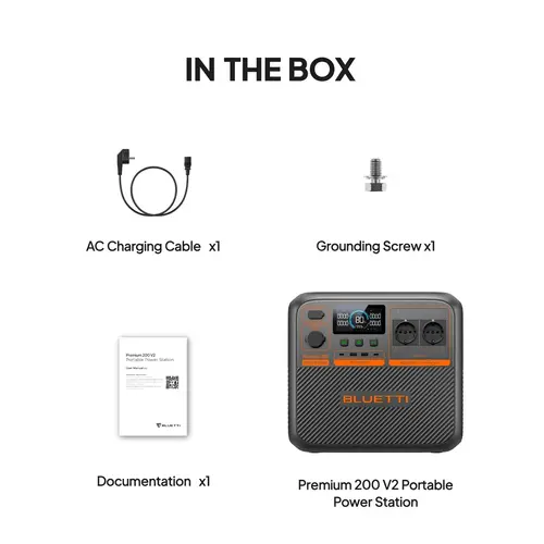 Bluetti Преносима електростанция Portable Power Station Premium 200 V2 - image 12