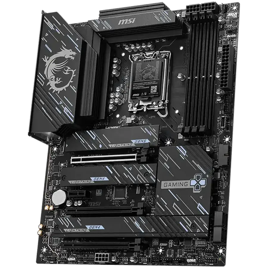 MSI Z890 GAMING PLUS WIFI6E, LGA 1851, Dual Channel DDR5 up to 9200(OC)MHz, 3x PCIe x16 slots, 4x M.2 slot, 4x USB 2.0, 2x USB 3.2 Gen 1, 1x USB 3.2 Gen 2, 1x USB 3.2 Gen 2 Type-C, 1x HDMI, 1x DP, 5Gbps LAN, WIFI6E, 7.1 Audio, 3Y - image 1