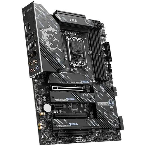 MSI Z890 GAMING PLUS WIFI6E, LGA 1851, Dual Channel DDR5 up to 9200(OC)MHz, 3x PCIe x16 slots, 4x M.2 slot, 4x USB 2.0, 2x USB 3.2 Gen 1, 1x USB 3.2 Gen 2, 1x USB 3.2 Gen 2 Type-C, 1x HDMI, 1x DP, 5Gbps LAN, WIFI6E, 7.1 Audio, 3Y - 3