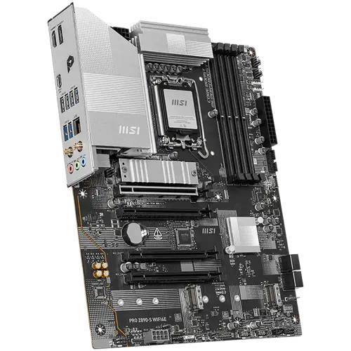 MSI PRO Z890-S WIFI6E, LGA 1851, Dual Channel DDR5 up to 8800(OC)MHz, 4x PCIe x16 slots, 3x M.2 slot, 6x USB 3.2 Gen 1, 1x USB 3.2 Gen 2x2 Type-C, 1x HDMI, 1x DP, 2.5Gbps LAN, WIFI6E, 7.1 Audio, 3Y - image 2