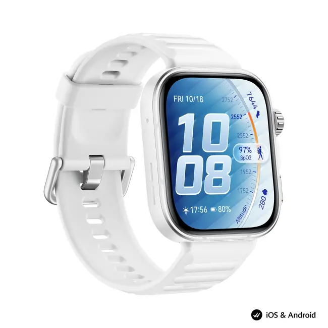 Часовник, Huawei Watch Fit 5 Pro Niki-B29FS White - image 3