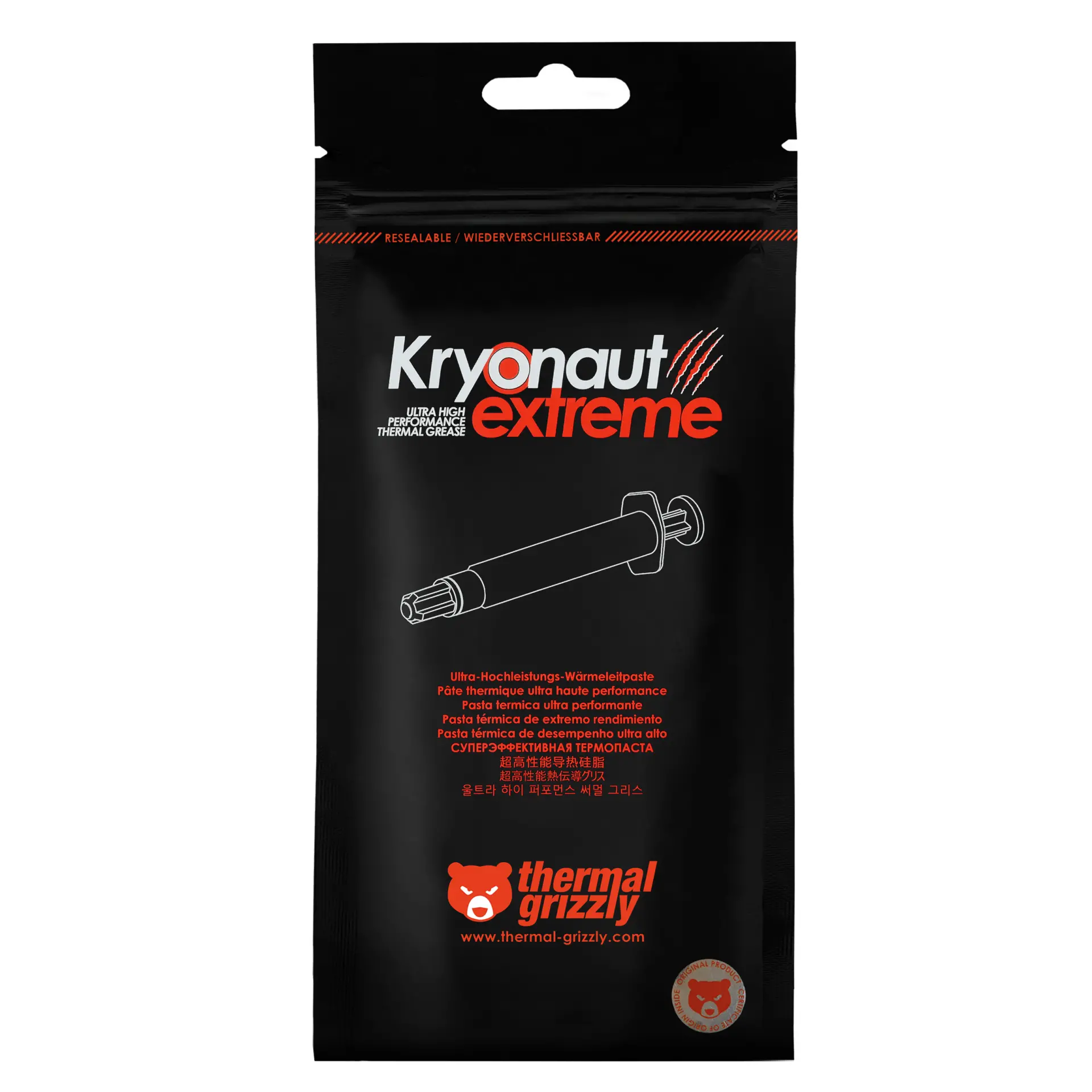 Термо паста Thermal Grizzly Kryonaut Extreme, 6g, Черен - image 2