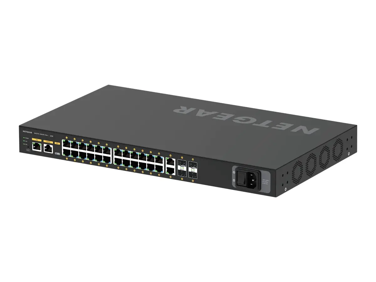 NETGEAR M4250-26G4F-POE+ Switch gestionabil 26x Gigabit 24x PoE+ 4x SFP până la 300W Stackable