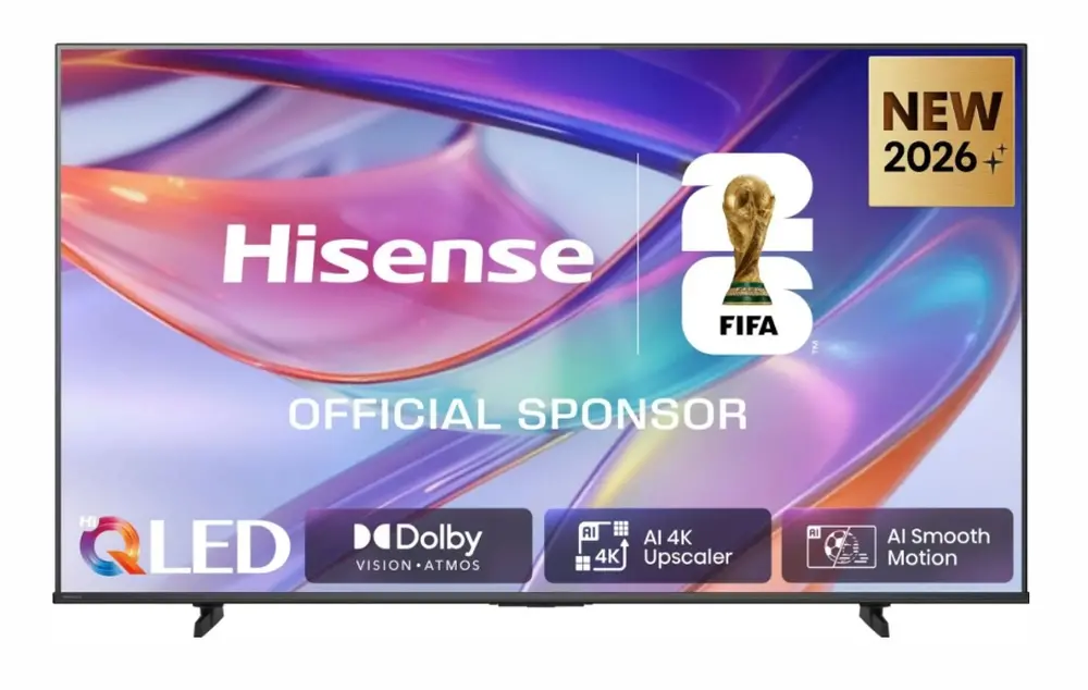 Телевизор, Hisense 75" E7S, 4K Ultra HD 3840x2160, QLED, Quantum Dot, HDR 10+, HLG, Dolby Vision, DTS Virtual X, Smart TV, Light Sensor, WiFi Direct, BT, Anyview Cast, 3xHDMI, 2xUSB, LAN, CI+, DVB-T2/C/S2, Black
