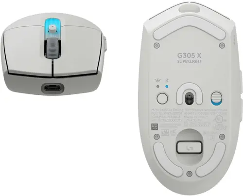 Мишка, Logitech G305 X Mouse, Superlight, WHITE-2.4GHZ-N/A-EER2-933-#933 - 3
