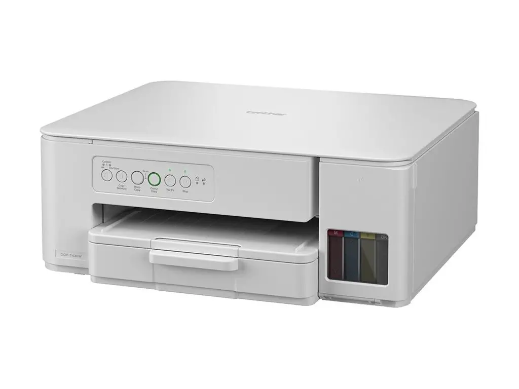 BROTHER DCPT436WYJ1 Color Inkjet A4 MFP Ink Tank System 16/9ipm Wireless AirPrint White - image 2