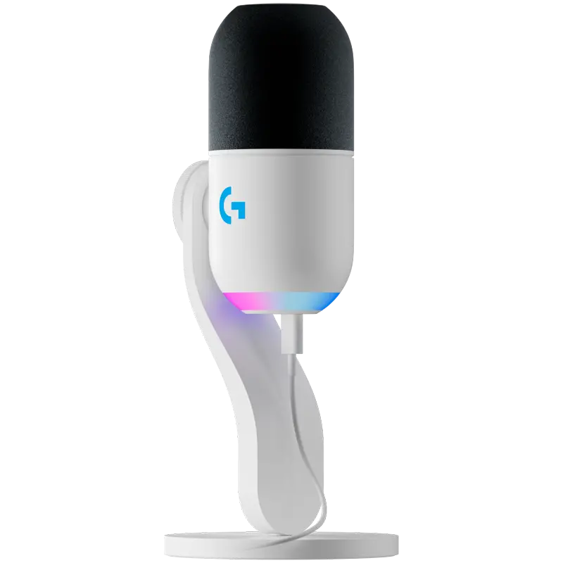 LOGITECH G Yeti GX RGB Gaming Microphone - LIGHTSYNC - OFF WHITE - USB
