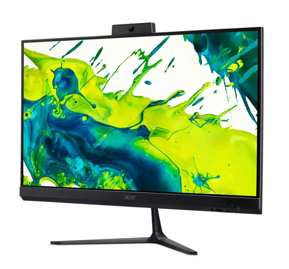 Настолен компютър - всичко в едно, Acer Aspire C24-B, 23.8'' FHD IPS AiO 120Hz, Intel Core Ultra 5 115U (up to 4.20GHz, 10MB), 16GB DDR5 (1 slot free), 512GB SSD, no DVD, Intel UHD, HDMI, USB 3.2, USB 2.0, Type- C, RJ-45, WiFi 6, BT 5.0, Glan,Tilt, Cam+mic, KBD& Mouse USB, NO OS, Black - image 2