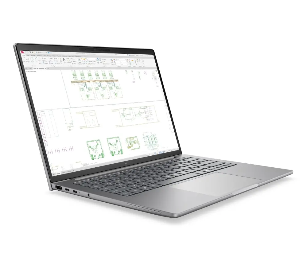 Лаптоп, HP ZBook 8 G2i AI 14" Meteor Silver, Ultra 7 356H(up to 4.7Ghz/18MB/16C), 14" AG WUXGA 400nits, 24GB 5600Mhz 1DIMM, 1TB PCIe SSD, WiFi7+BT6, FPR, Smart Card Reader, Nvidia RTX PRO 500 6GB, Backlit Kbd, 8C Batt, Win 11 Pro, 3Y OnSite - image 1