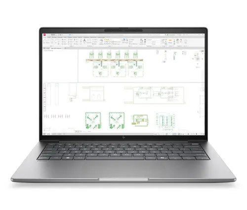 Laptop, HP ZBook 8 G2i AI 14" Meteor Silver, Ultra 7 356H(până la 4.7Ghz/18MB/16C), 14" AG WUXGA 400nits, 24GB 5600Mhz 1DIMM, 1TB PCIe SSD, WiFi7+BT6 - 1