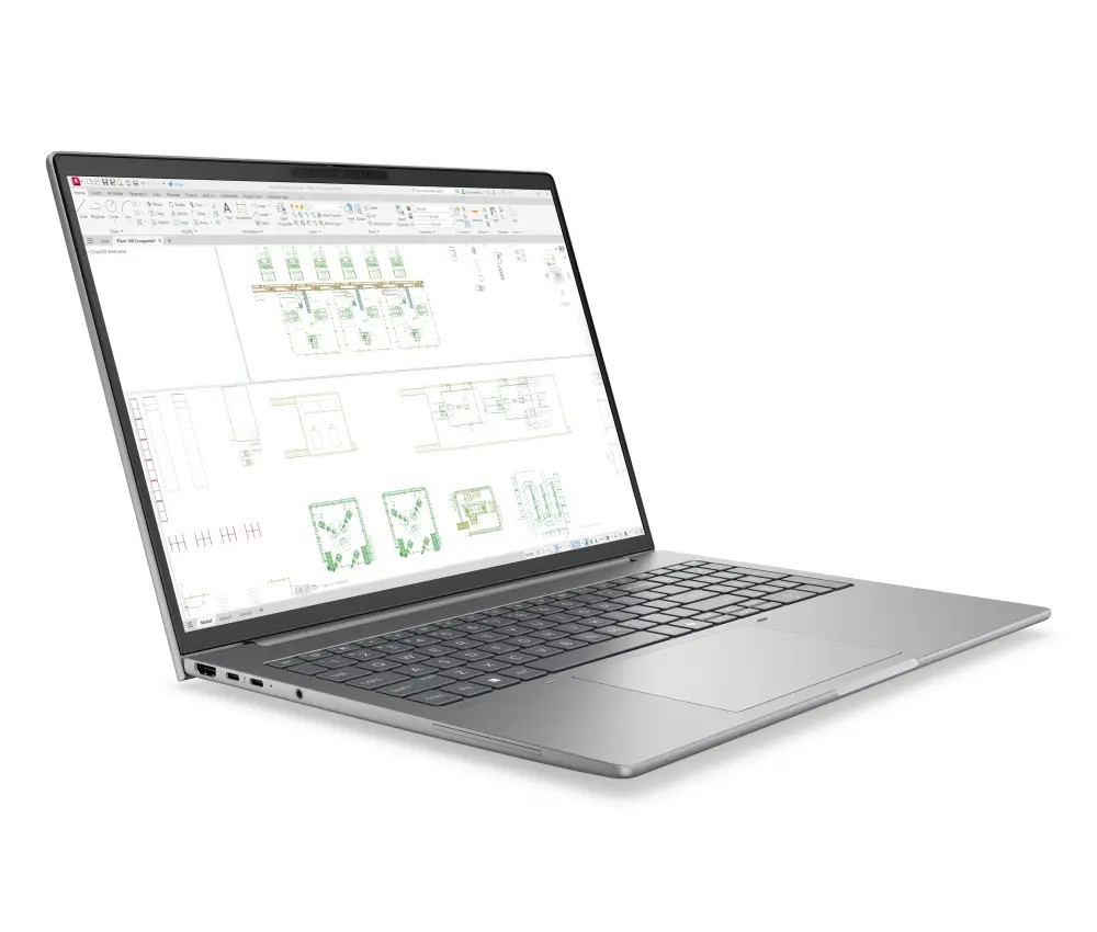 Лаптоп, HP ZBook 8 G2i AI 16" Meteor Silver, Ultra 7 366H(up to 4.8Ghz/18MB/16C), 16" AG WQUXGA 120Hz DreamColor 500nits, 32GB 5600Mhz 1DIMM, 1TB PCIe SSD, WiFi7+BT6, FPR, Smart Card Reader, Nvidia RTX PRO 500 6GB, Backlit Kbd, 8C Batt, Win 11 Pro, 3Y OnSite - image 1