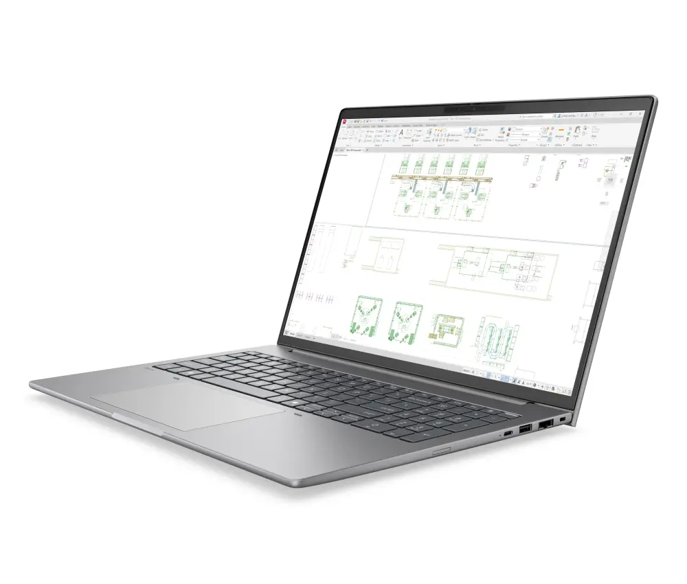 Лаптоп, HP ZBook 8 G2i AI 16" Meteor Silver, Ultra 7 366H(up to 4.8Ghz/18MB/16C), 16" AG WQUXGA 120Hz DreamColor 500nits, 32GB 5600Mhz 1DIMM, 1TB PCIe SSD, WiFi7+BT6, FPR, Smart Card Reader, Nvidia RTX PRO 500 6GB, Backlit Kbd, 8C Batt, Win 11 Pro, 3Y OnSite - image 3