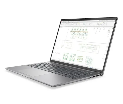 Лаптоп, HP ZBook 8 G2i AI 16" Meteor Silver, Ultra 7 366H(up to 4.8Ghz/18MB/16C), 16" AG WQUXGA 120Hz DreamColor 500nits, 32GB 5600Mhz 1DIMM, 1TB PCIe SSD, WiFi7+BT6, FPR, Smart Card Reader, Nvidia RTX PRO 500 4GB, Backlit Kbd, 8C Batt, Win 11 Pro, 3Y OnSite - image 3