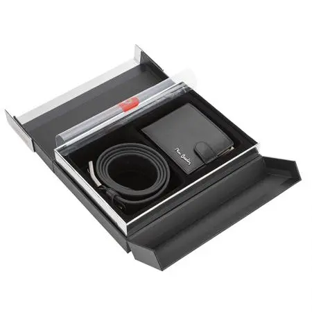 Мъжки комплект портфейл и колан Pierre Cardin - 115 см - image 1