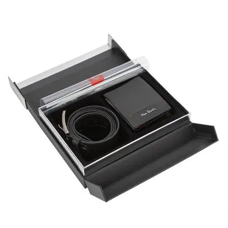 Мъжки комплект портфейл и колан Pierre Cardin - 110 см - image 1