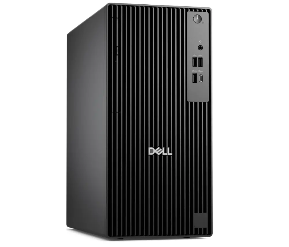 Desktop PC, Dell Pro Tower QCT1250, Intel Core Ultra 7 265 (13 TOPS NPU, 20 nuclee, până la 5.3GHz), 8GB: 1 x 8GB, DDR5, până la 5600 MT/s, 512GB SSD