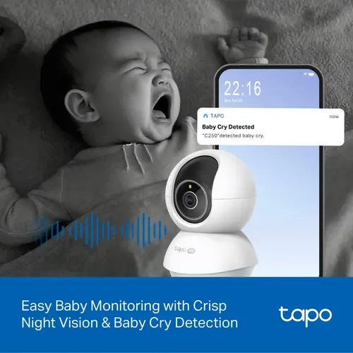 Домашна охранителна WiFi камера TP-Link Tapo C250, Pan/Tilt - image 5