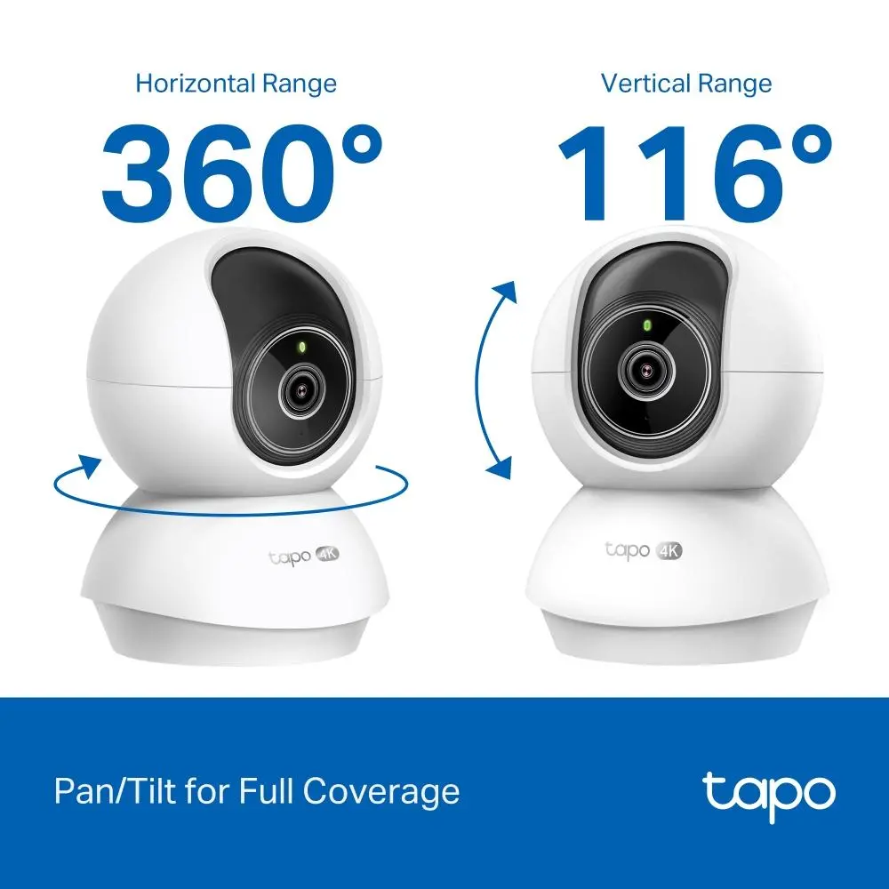 Домашна охранителна WiFi камера TP-Link Tapo C250, Pan/Tilt - image 6