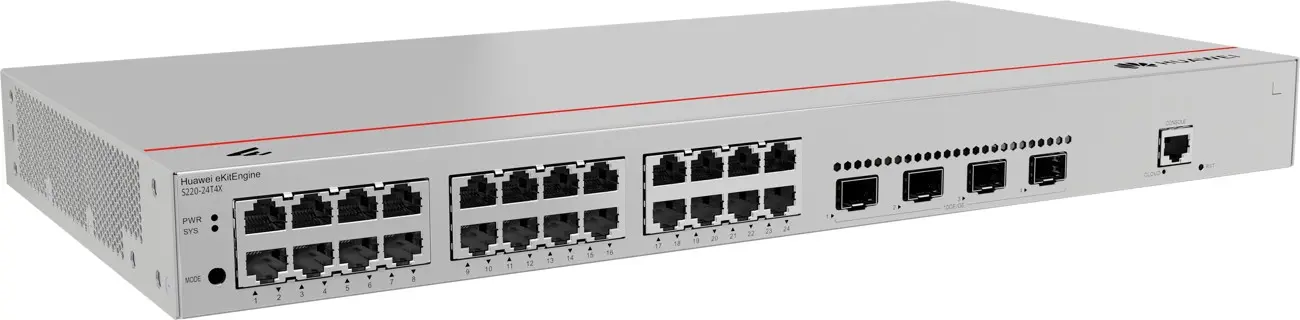 Комутатор Huawei S220-24T4X, 24x1G, 4x10G SFP+, L2, 128 Gbit/s - image 1