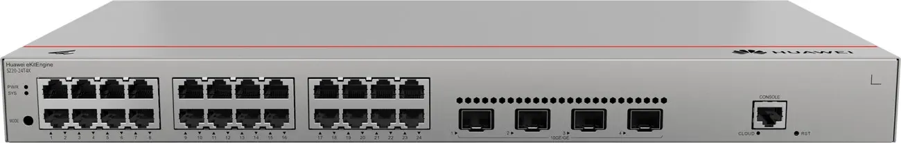 Комутатор Huawei S220-24T4X, 24x1G, 4x10G SFP+, L2, 128 Gbit/s - image 3