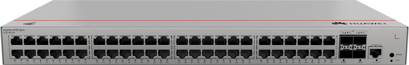 Комутатор Huawei S220-48T4S, 48x1G, 4x1G SFP, L2, 104 Gbit/s - image 2