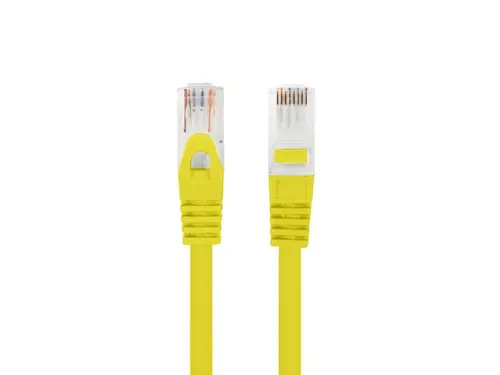 Кабел, Lanberg patch cord CAT.6A U/UTP LSZH CU 0.25m Fluke Passed, Yellow - image 2
