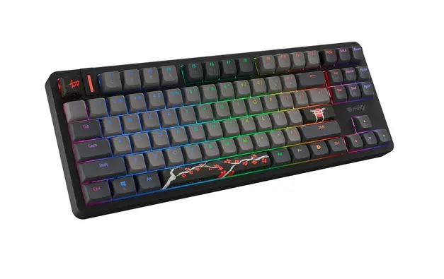 Клавиатура, Fury Gaming Keyboard Kanabo K6, US layout, Magnetic backlight, Mechanical, Black-Grey - image 1