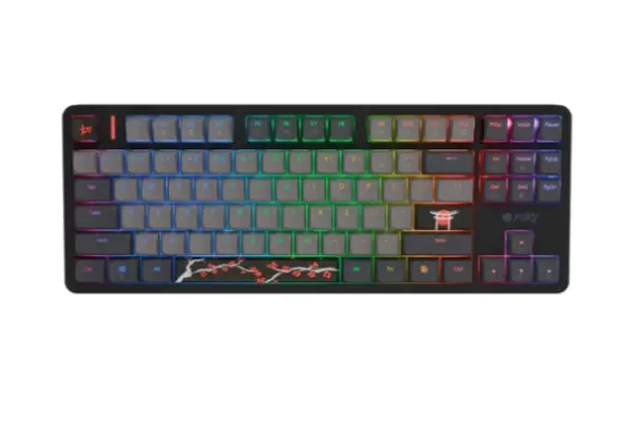 Клавиатура, Fury Gaming Keyboard Kanabo K6, US layout, Magnetic backlight, Mechanical, Black-Grey - image 2