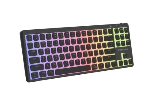 Клавиатура, Genesis Gaming Keyboard Thor 430 TKL Wireless, US, RGB Mechanical Outemu Pink, Silent Slim, Black - image 2