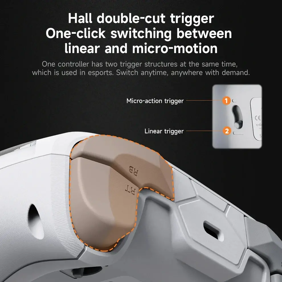 Ajazz геймпад Gamepad GP100 NS - Wireless, Bluetooth, 1000Hz - White - image 5