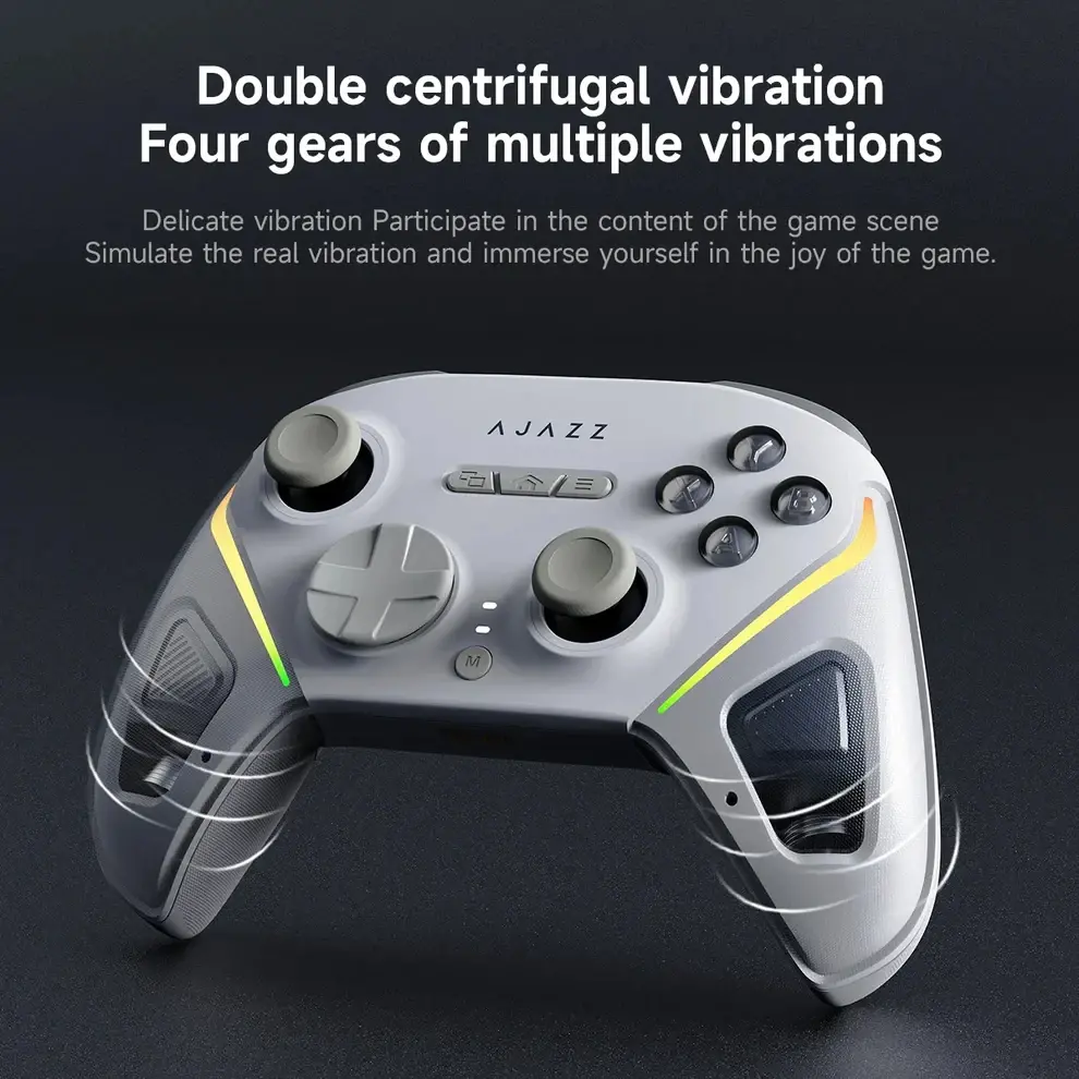 Ajazz геймпад Gamepad GP100 NS - Wireless, Bluetooth, 1000Hz - White - image 6