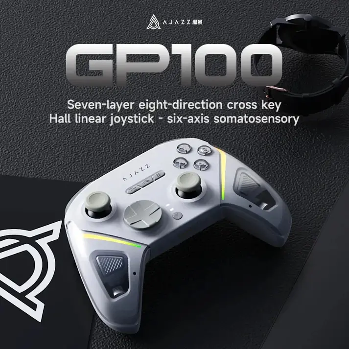 Ajazz геймпад Gamepad GP100 NS - Wireless, Bluetooth, 1000Hz - White - image 7