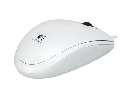 МИШКА LOGITECH B100 - Optical USB Mouse, USB Type-A - Жична - White - PN 910-003360 - image 1