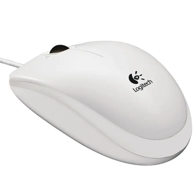 МИШКА LOGITECH B100 - Optical USB Mouse, USB Type-A - Жична - White - PN 910-003360 - image 2