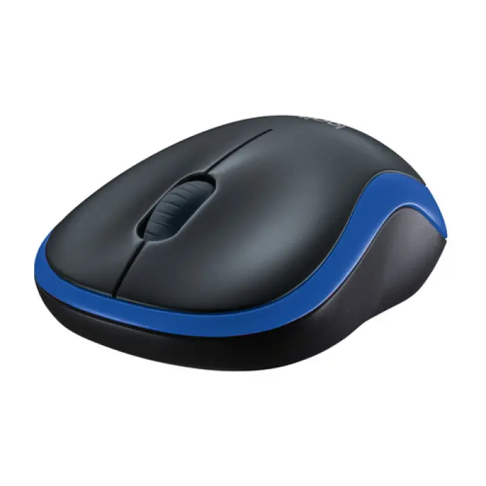 МИШКА LOGITECH M185 - Оптична / Optical - Wireless / Безжична - USB - Blue - PN 910-002236 - image 2