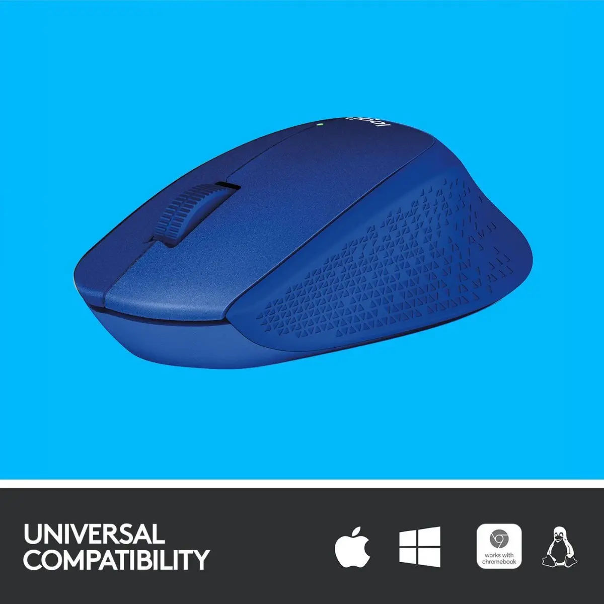 МИШКА LOGITECH M330 SILENT PLUS - RF Wireless, Alkaline - Wireless / Безжична - Blue - PN 910-004910 - image 5
