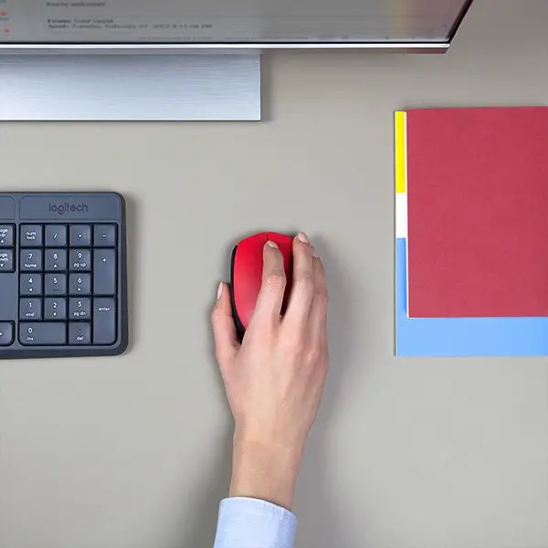 МИШКА LOGITECH M171 - Wireless / Безжична  - Red Black - PN 910-004641 - image 4