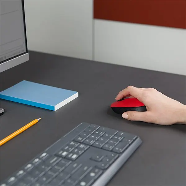 МИШКА LOGITECH M171 - Wireless / Безжична  - Red Black - PN 910-004641 - image 5