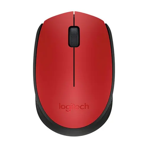 МИШКА LOGITECH M171 - Wireless / Безжична - Red Black - PN 910-004641