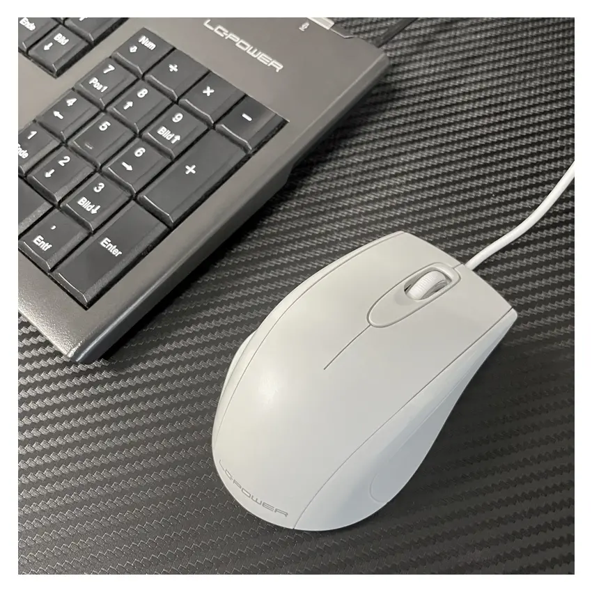 МИШКА LC POWER M710W USB - Optical USB mouse - White - PN LC-M710W - image 5